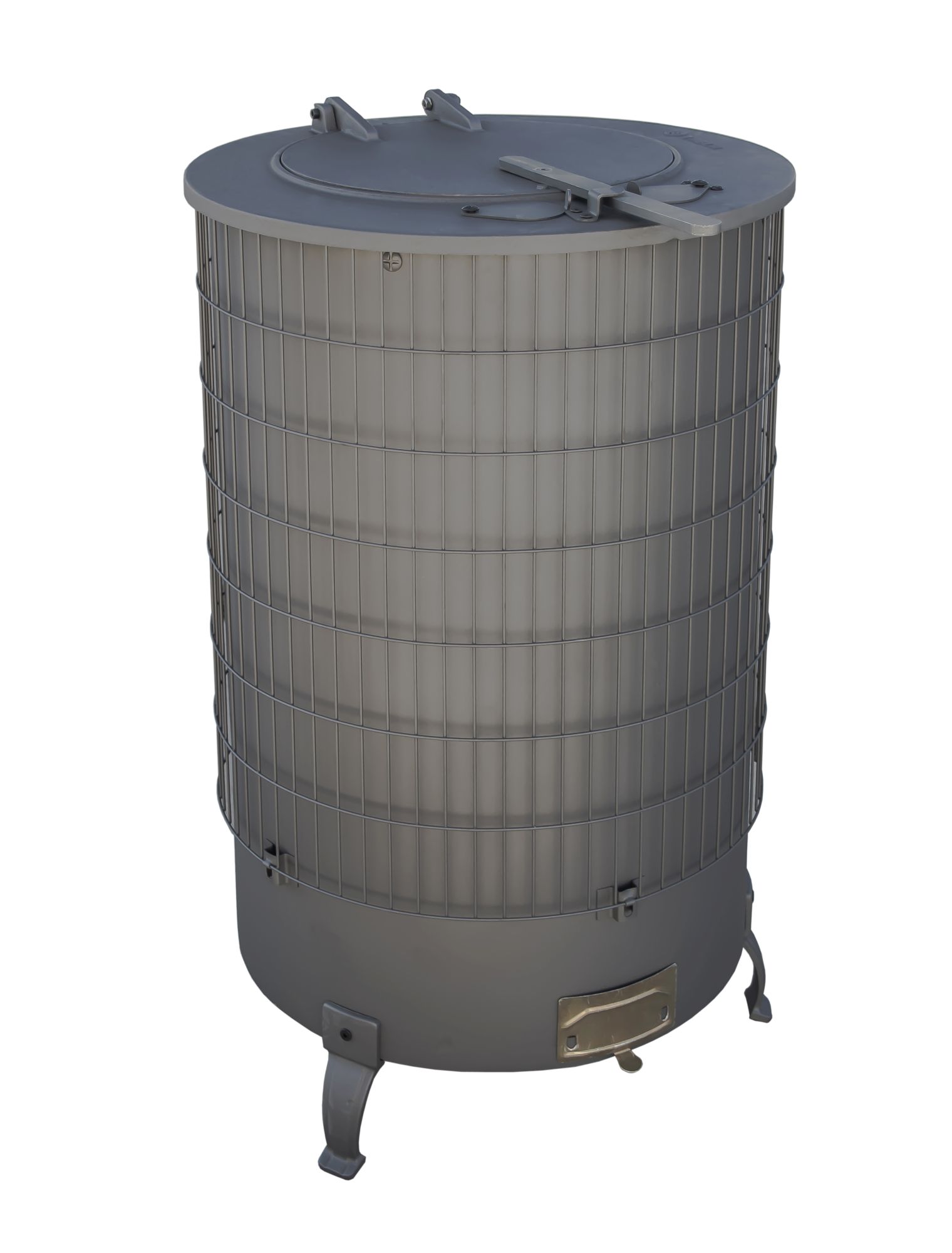 Mixta industrial con parrilla y salida horizontal pintada en color negro